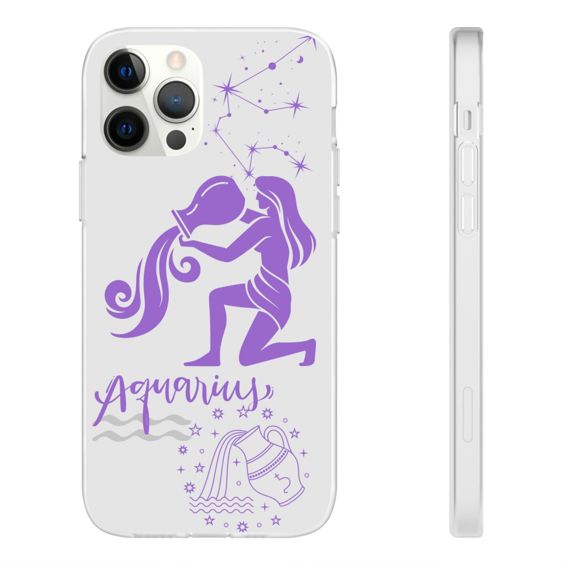Aquarius Zodiac | Phone Cases | Clear - Phone Case - Totally Bri LLC