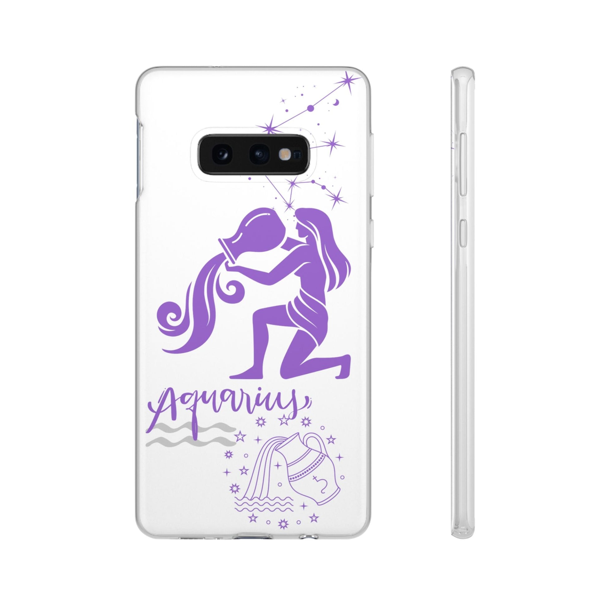 Aquarius Zodiac | Phone Cases | Clear - Phone Case - Totally Bri LLC
