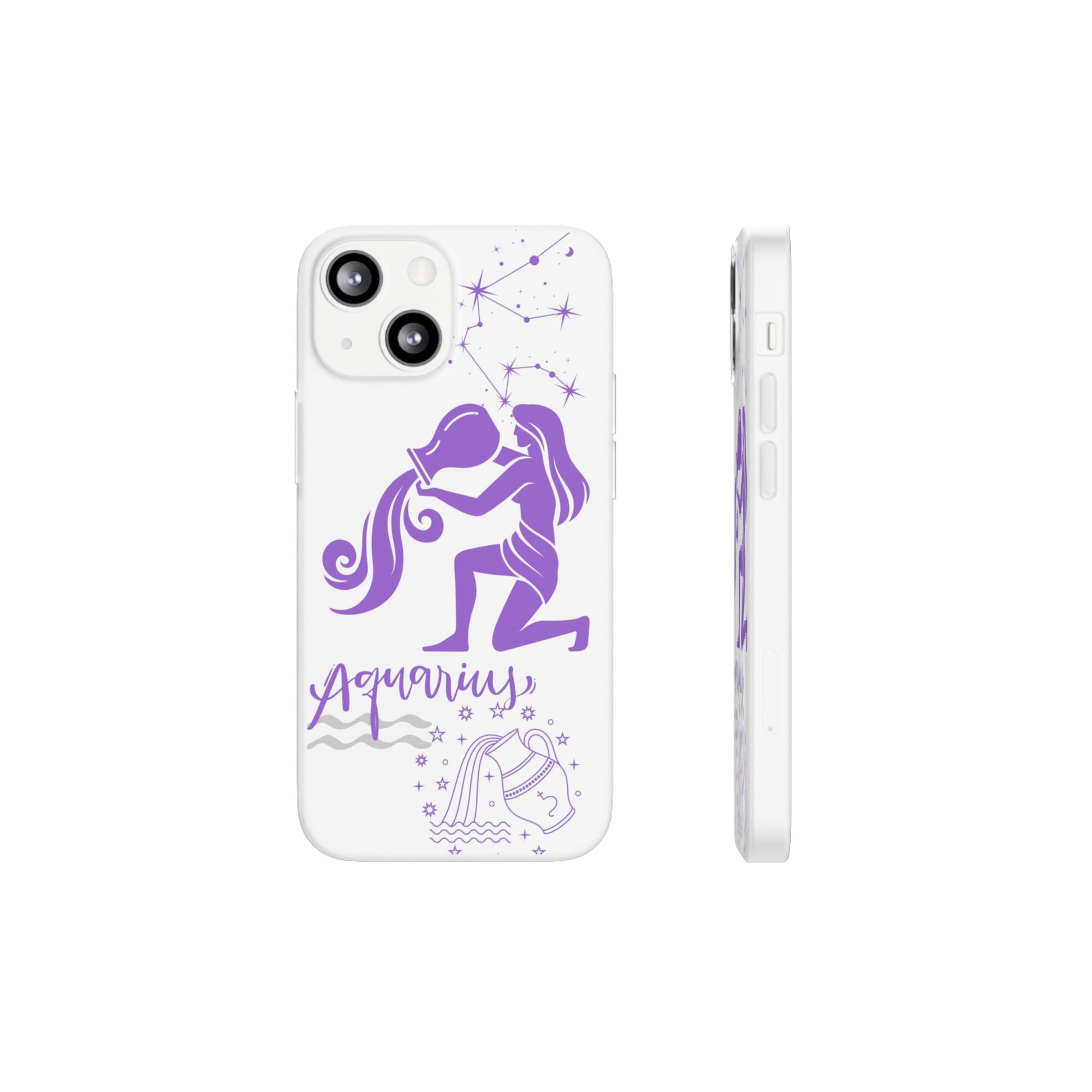Aquarius Zodiac | Phone Cases | Clear - Phone Case - Totally Bri LLC