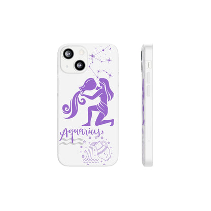 Aquarius Zodiac | Phone Cases | Clear - Phone Case - Totally Bri LLC