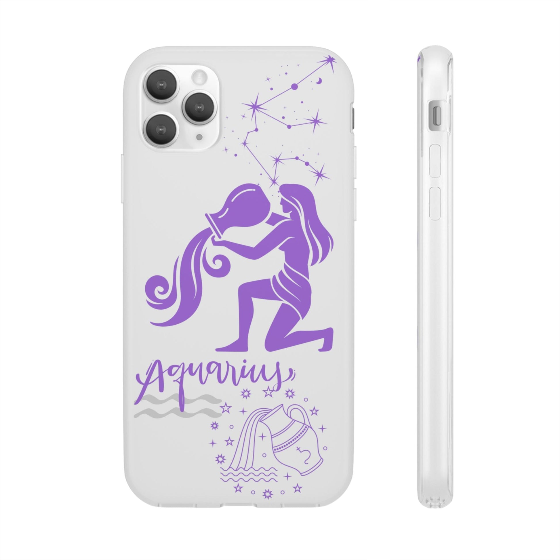 Aquarius Zodiac | Phone Cases | Clear - Phone Case - Totally Bri LLC