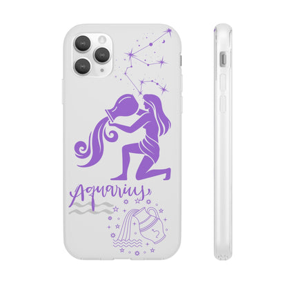 Aquarius Zodiac | Phone Cases | Clear - Phone Case - Totally Bri LLC