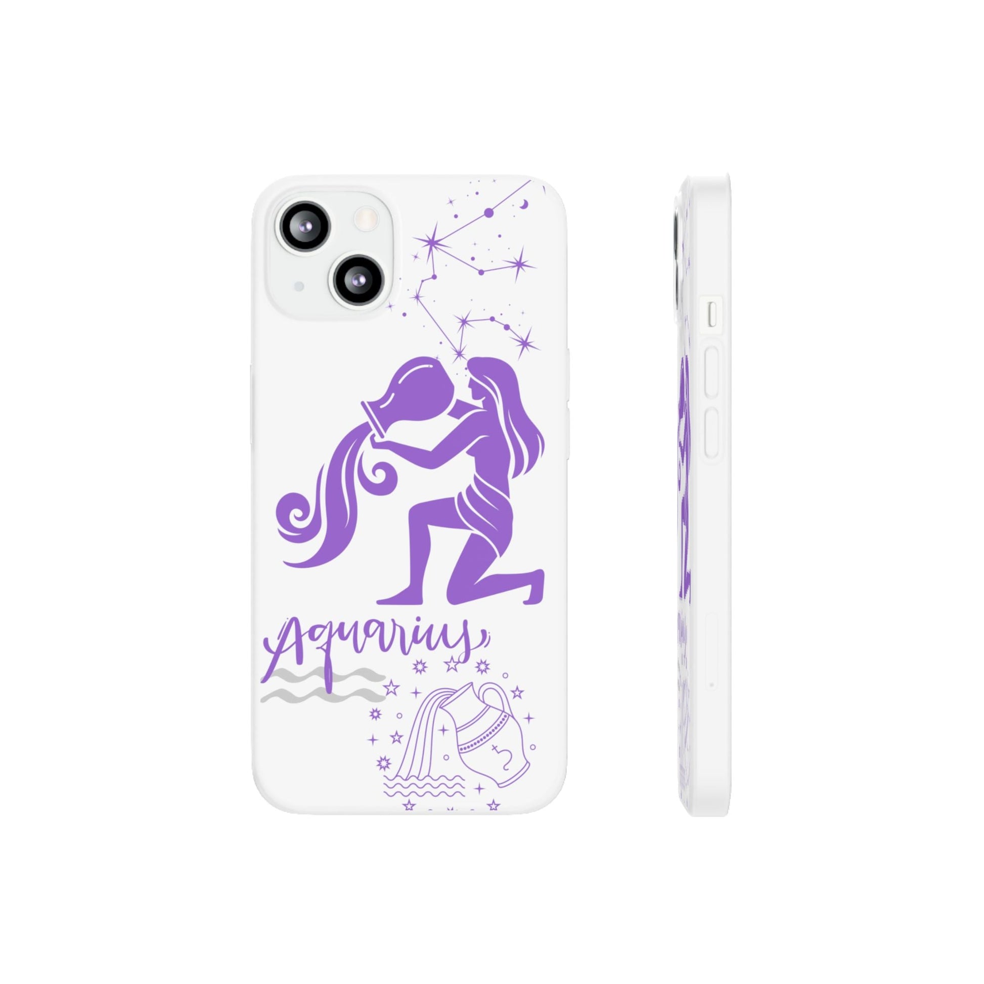Aquarius Zodiac | Phone Cases | Clear - Phone Case - Totally Bri LLC