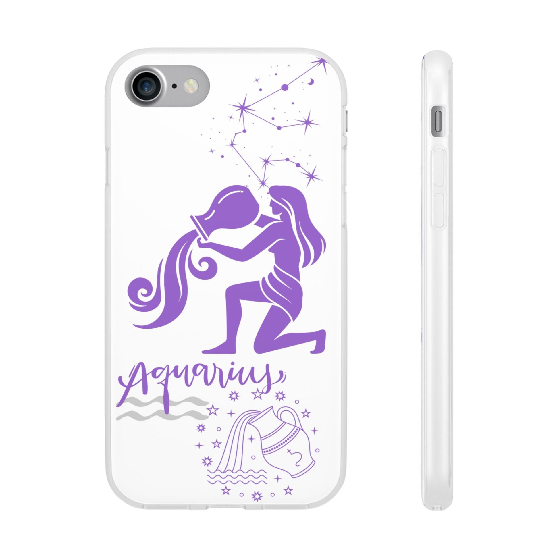 Aquarius Zodiac | Phone Cases | Clear - Phone Case - Totally Bri LLC