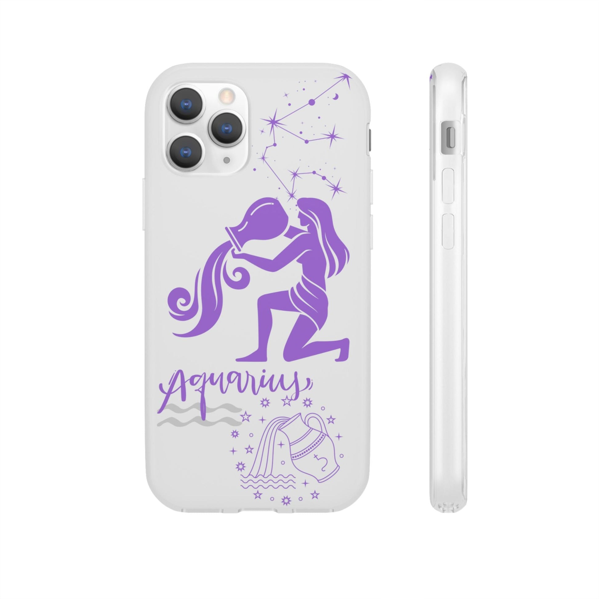 Aquarius Zodiac | Phone Cases | Clear - Phone Case - Totally Bri LLC