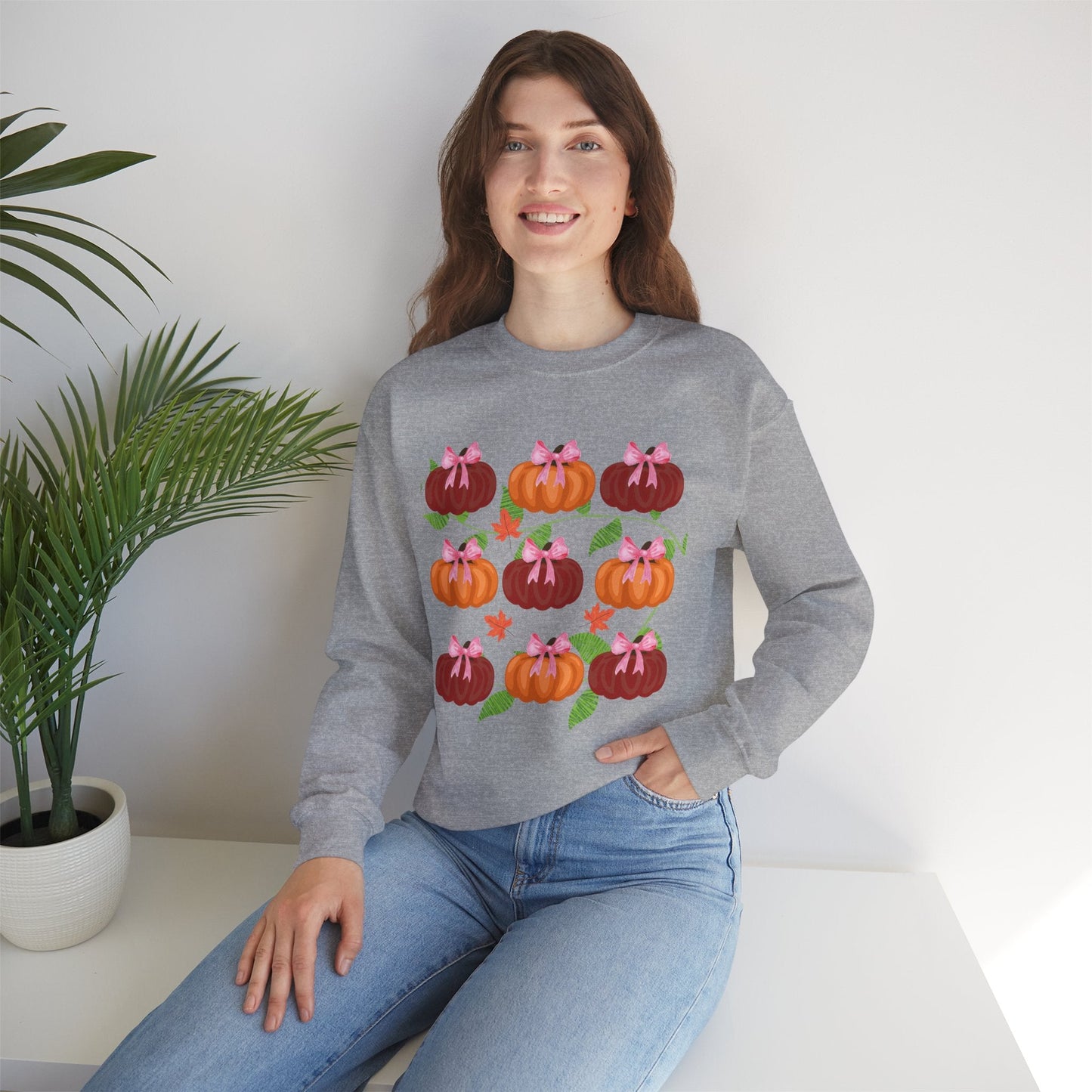 Autumn Vibes Pumpkin Sweatshirt - Sweatshirt - Totally Bri LLC