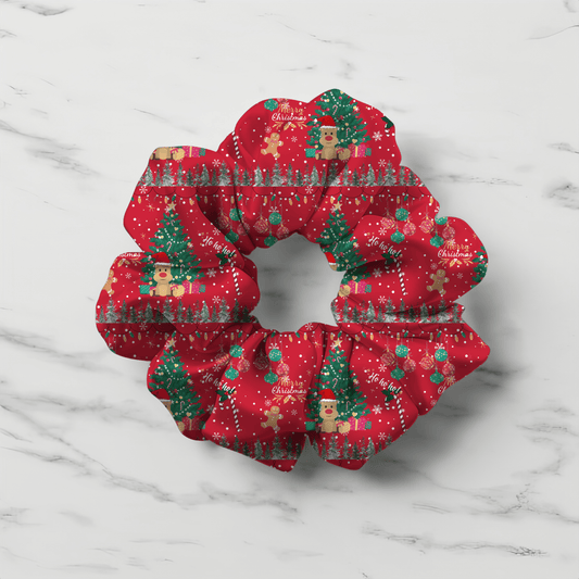 Christmas Pattern Scrunchie - Accessories - Totally Bri LLC