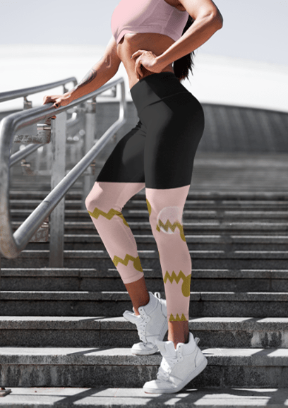 Pink Blossom | Sports Leggings - leggings - Totally Bri LLC