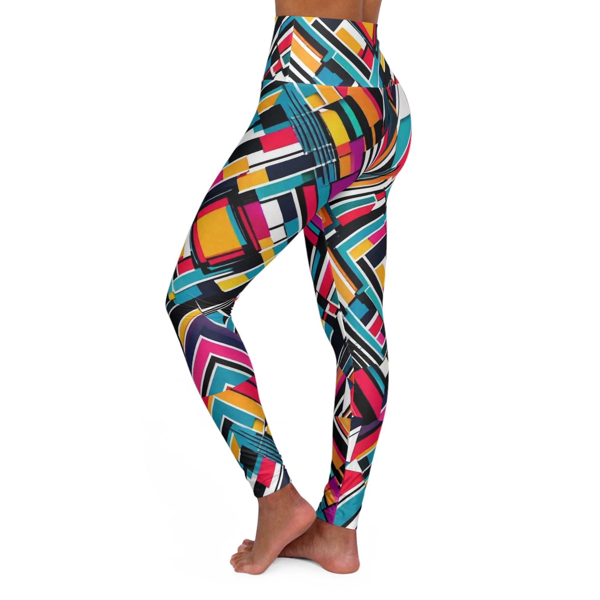 Prism Stride | High Waisted Yoga Leggings - All Over Prints - Totally Bri LLC