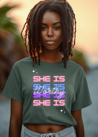 She Is Worthy | Crop Top - crop top - Totally Bri LLC