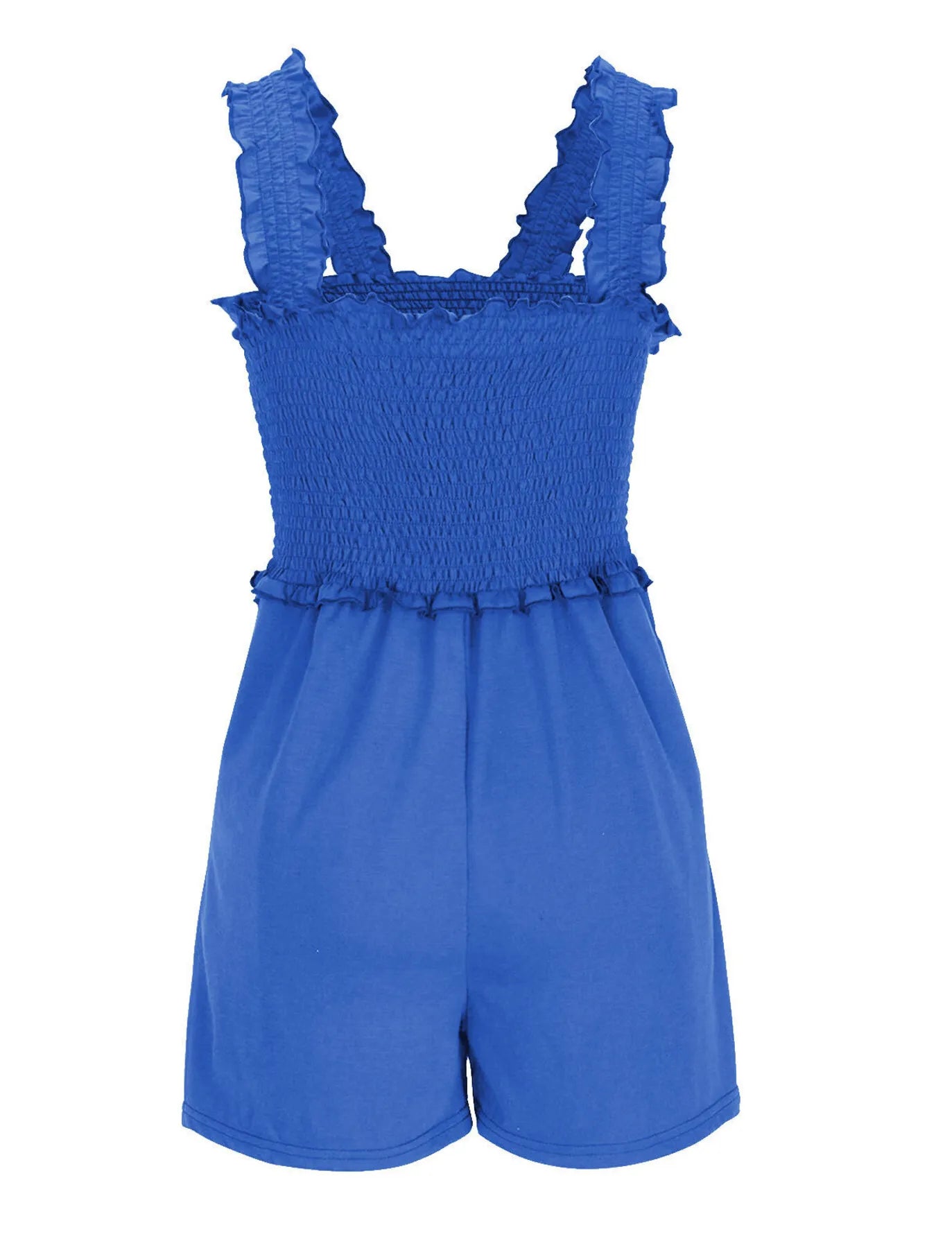 Smocked Square Neck Summer Romper - jumpsuit - Totally Bri LLC