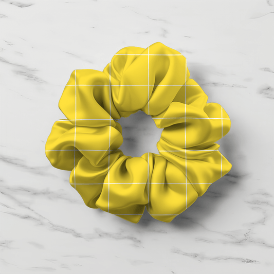Sunny Checkered Scrunchie - Accessories - Totally Bri LLC