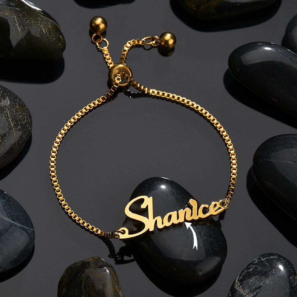 Customizable Name Stainless Steel Bracelet  - Totally Bri LLC