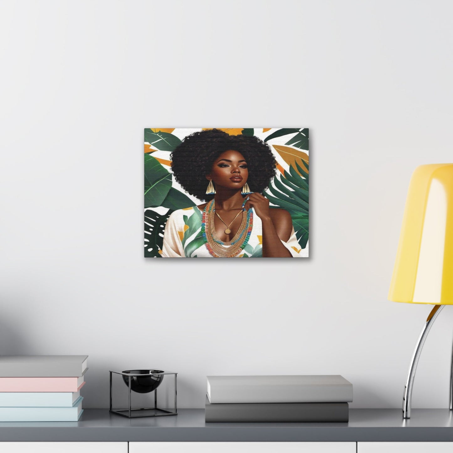 Afro Chic | Black Girl Art | Canvas Wraps - Canvas - Totally Bri LLC