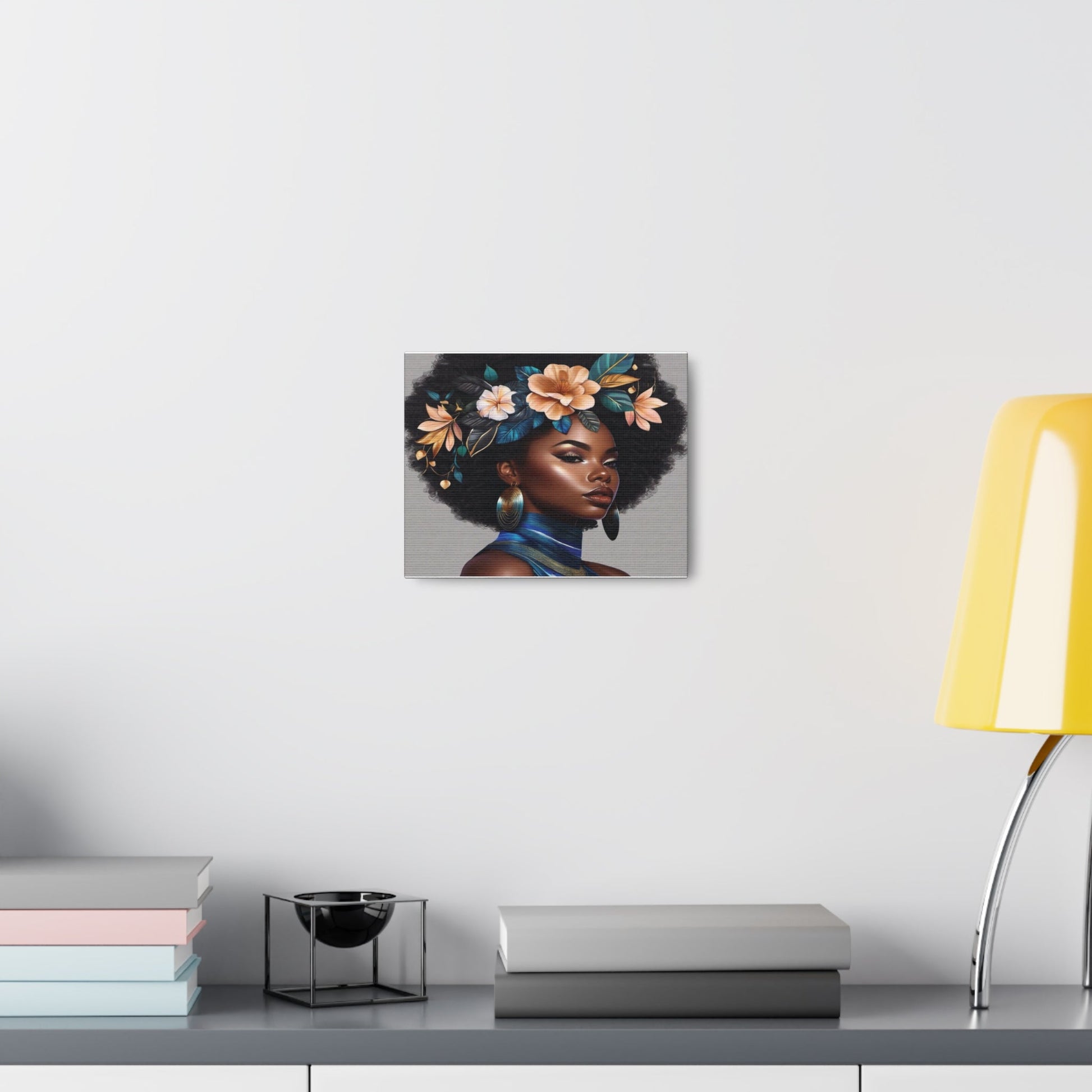 Beauty in Full Bloom | Black Girl Art | Canvas Gallery Wraps - Canvas - Totally Bri LLC