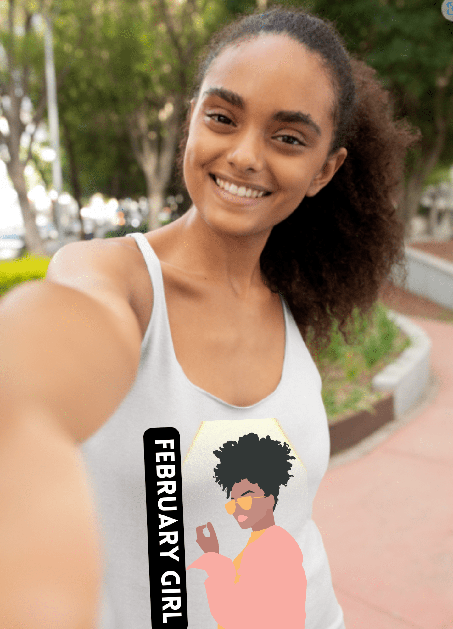 February Girl | Racerback Tank - Tank Top - Totally Bri LLC