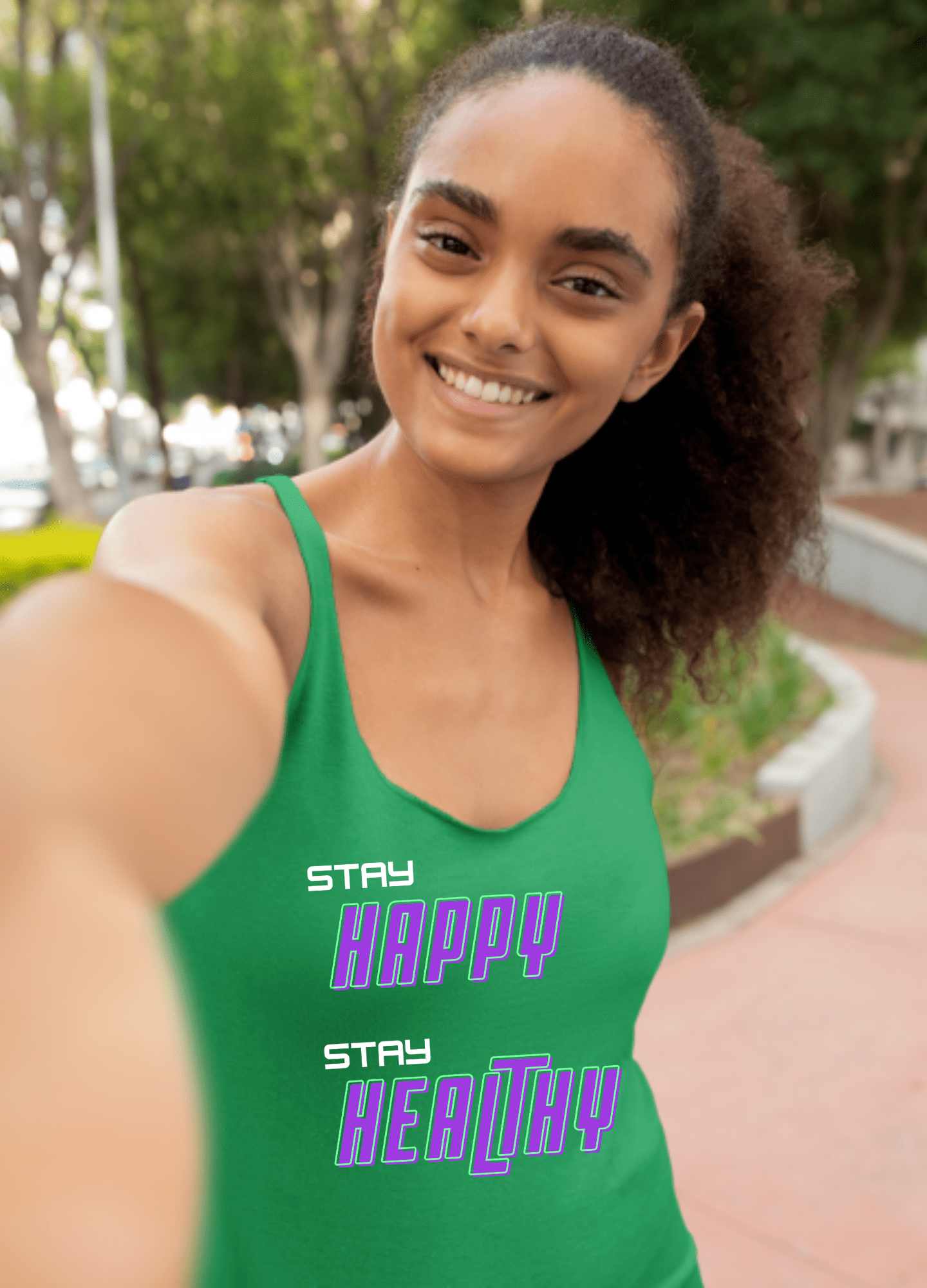 Happy and Healthy | Tank Top - Tank Top - Totally Bri LLC