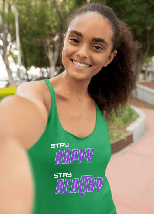 Happy and Healthy | Tank Top - Tank Top - Totally Bri LLC