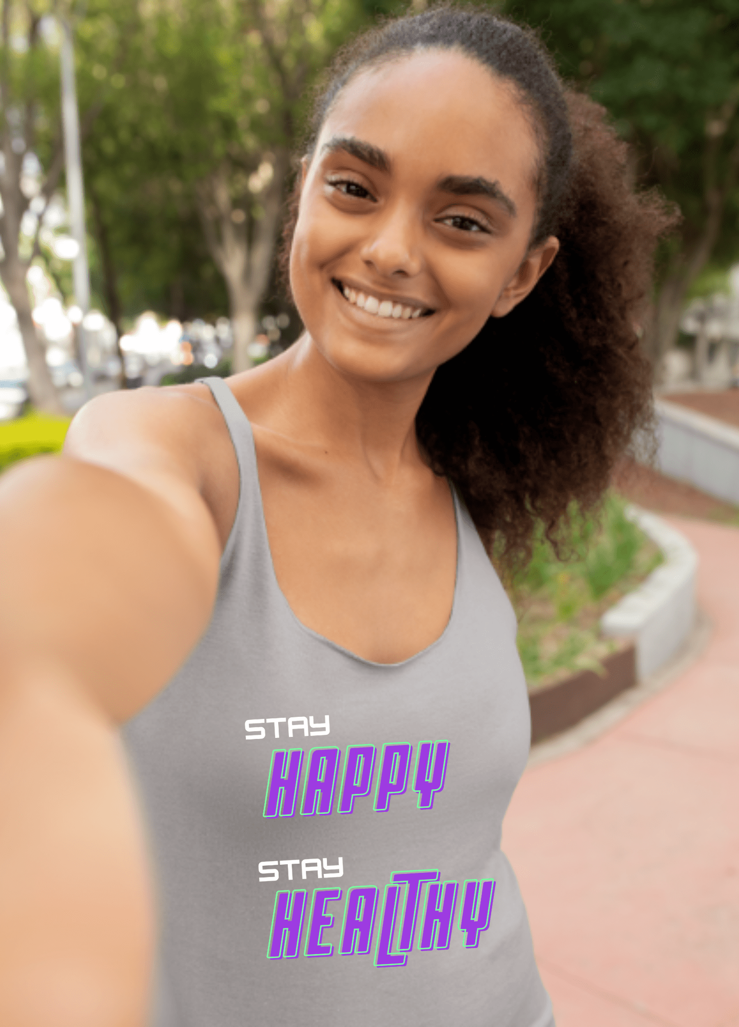 Happy and Healthy | Tank Top - Tank Top - Totally Bri LLC