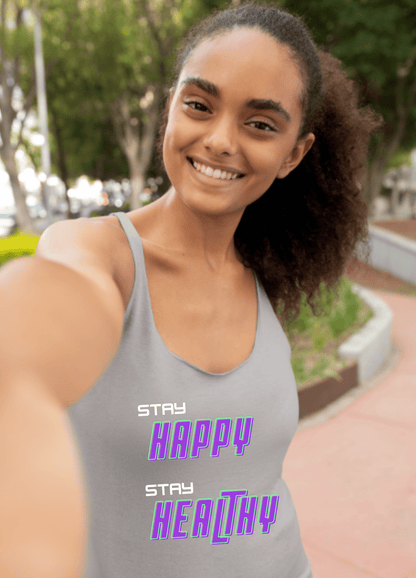 Happy and Healthy | Tank Top - Tank Top - Totally Bri LLC