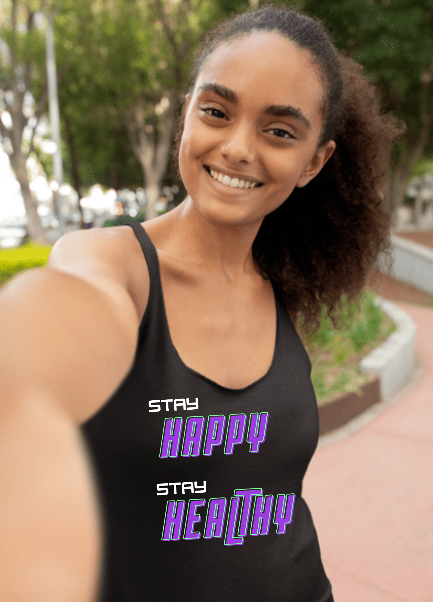 Happy and Healthy | Tank Top - Tank Top - Totally Bri LLC