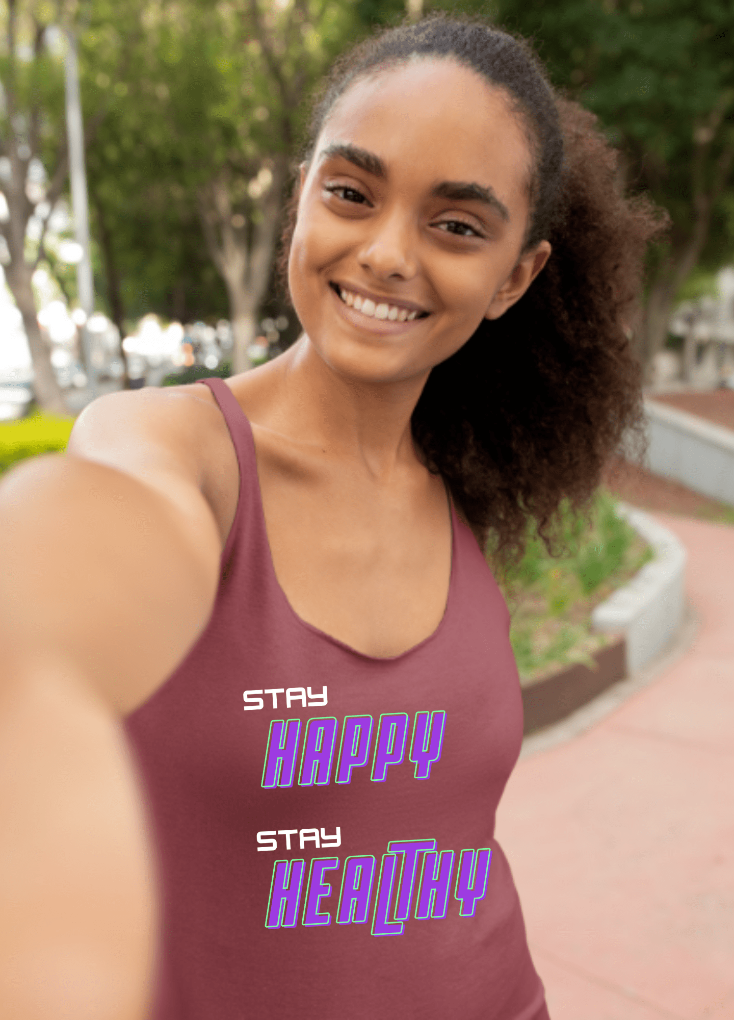 Happy and Healthy | Tank Top - Tank Top - Totally Bri LLC