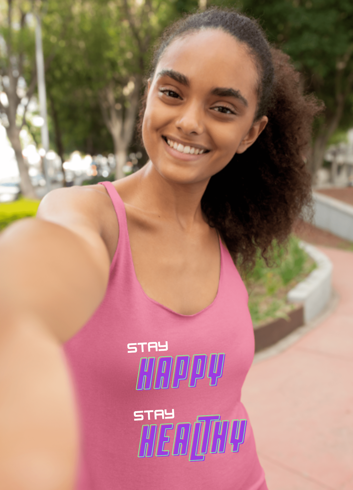 Happy and Healthy | Tank Top - Tank Top - Totally Bri LLC