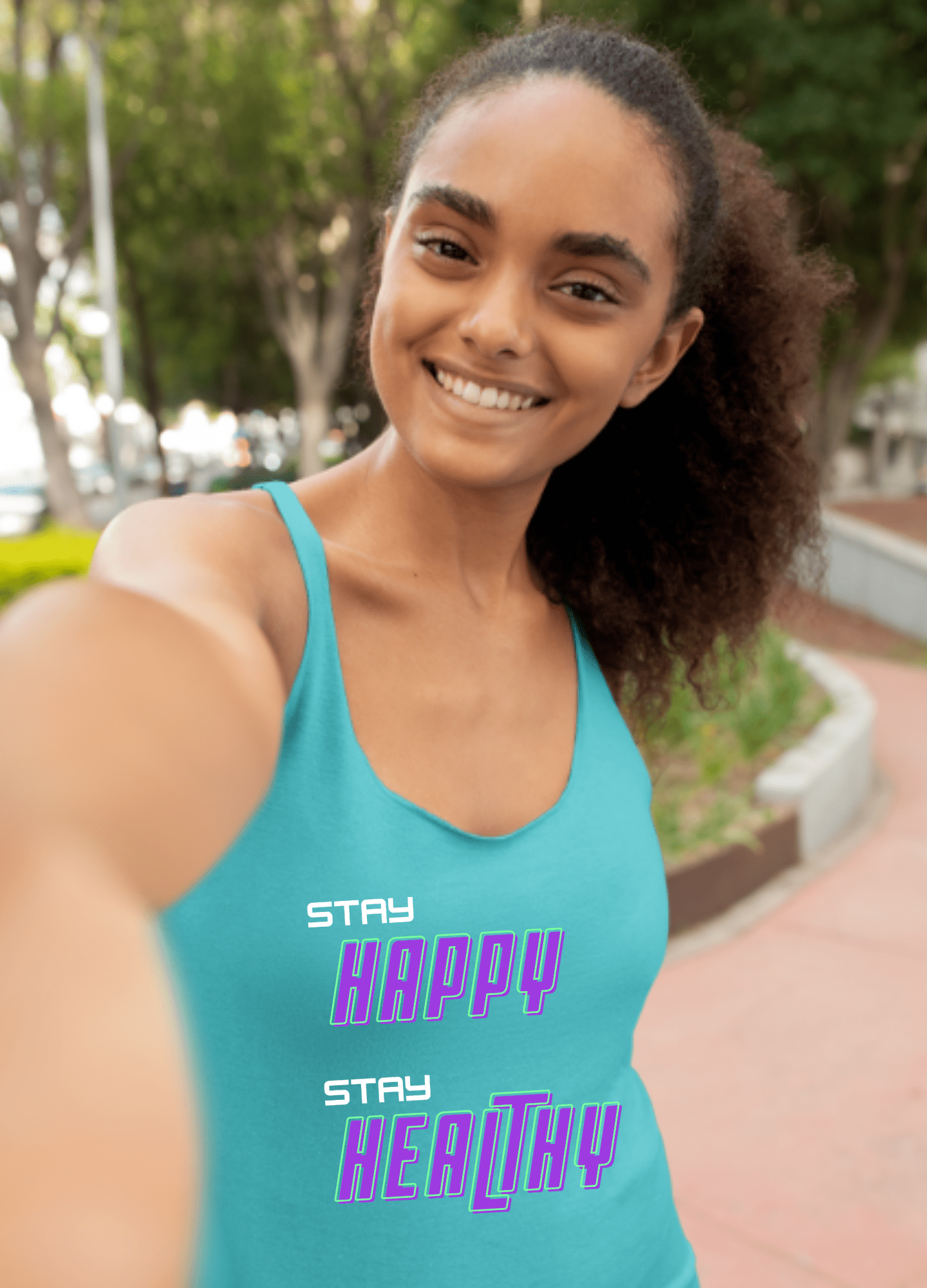 Happy and Healthy | Tank Top - Tank Top - Totally Bri LLC