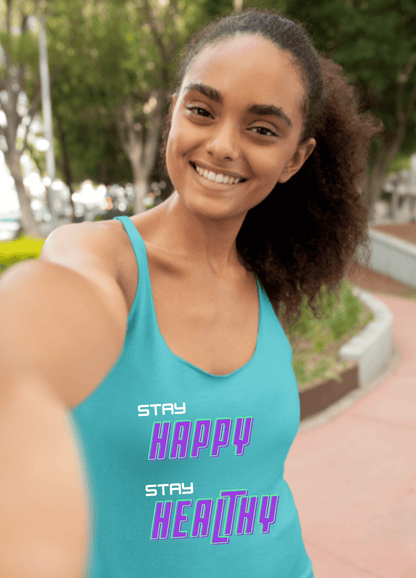 Happy and Healthy | Tank Top - Tank Top - Totally Bri LLC