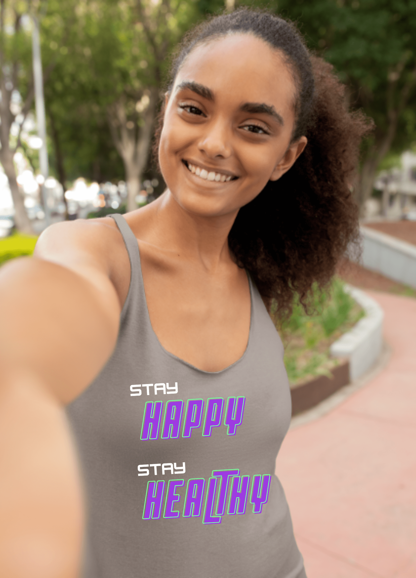 Happy and Healthy | Tank Top - Tank Top - Totally Bri LLC