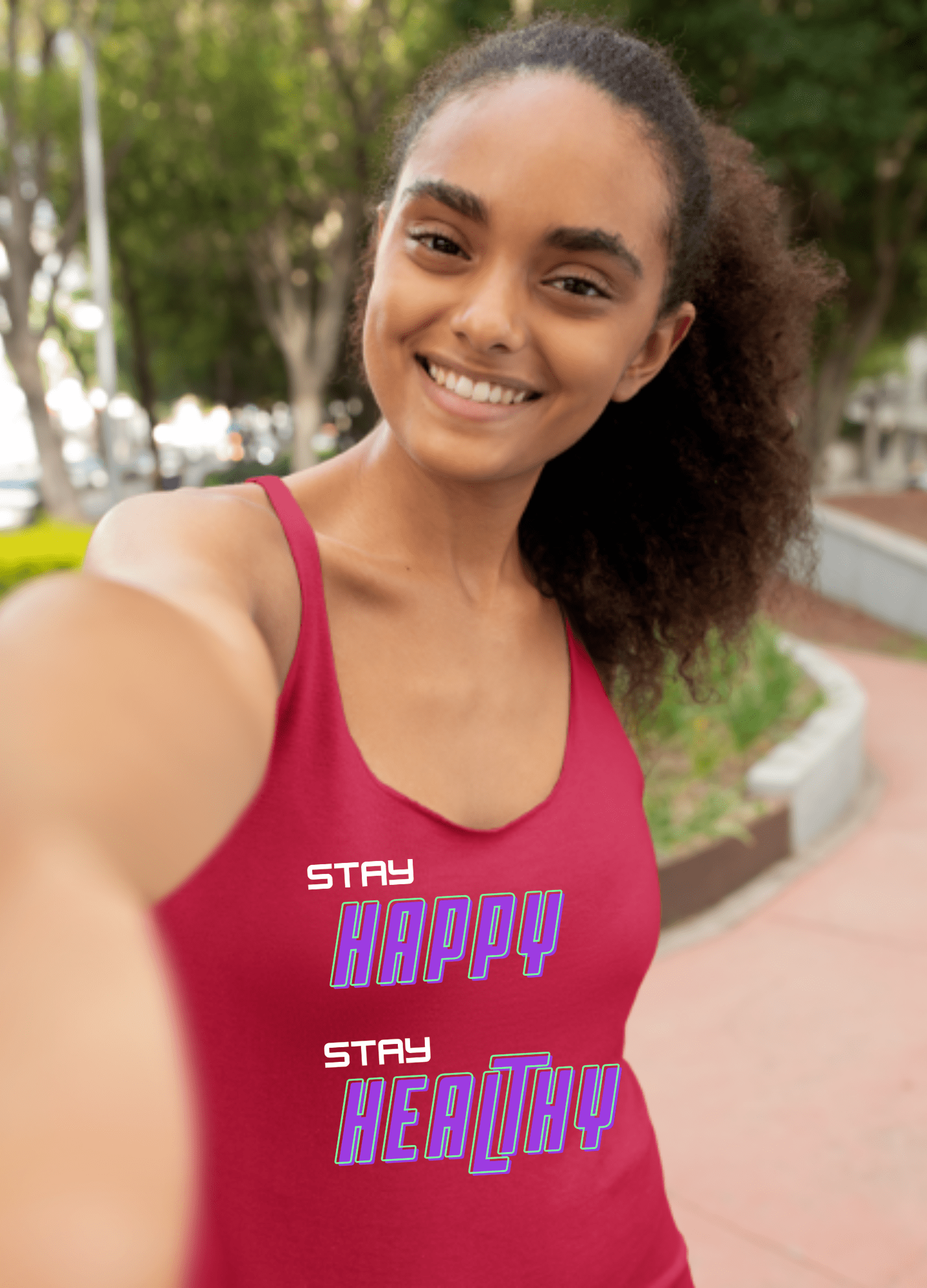 Happy and Healthy | Tank Top - Tank Top - Totally Bri LLC