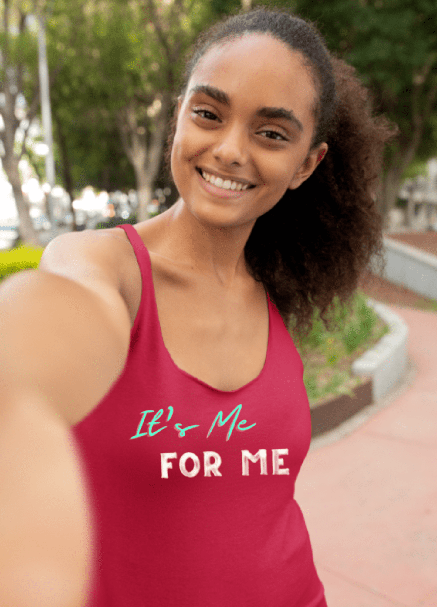 It's Me For Me | Racerback Tank - Tank Top - Totally Bri LLC