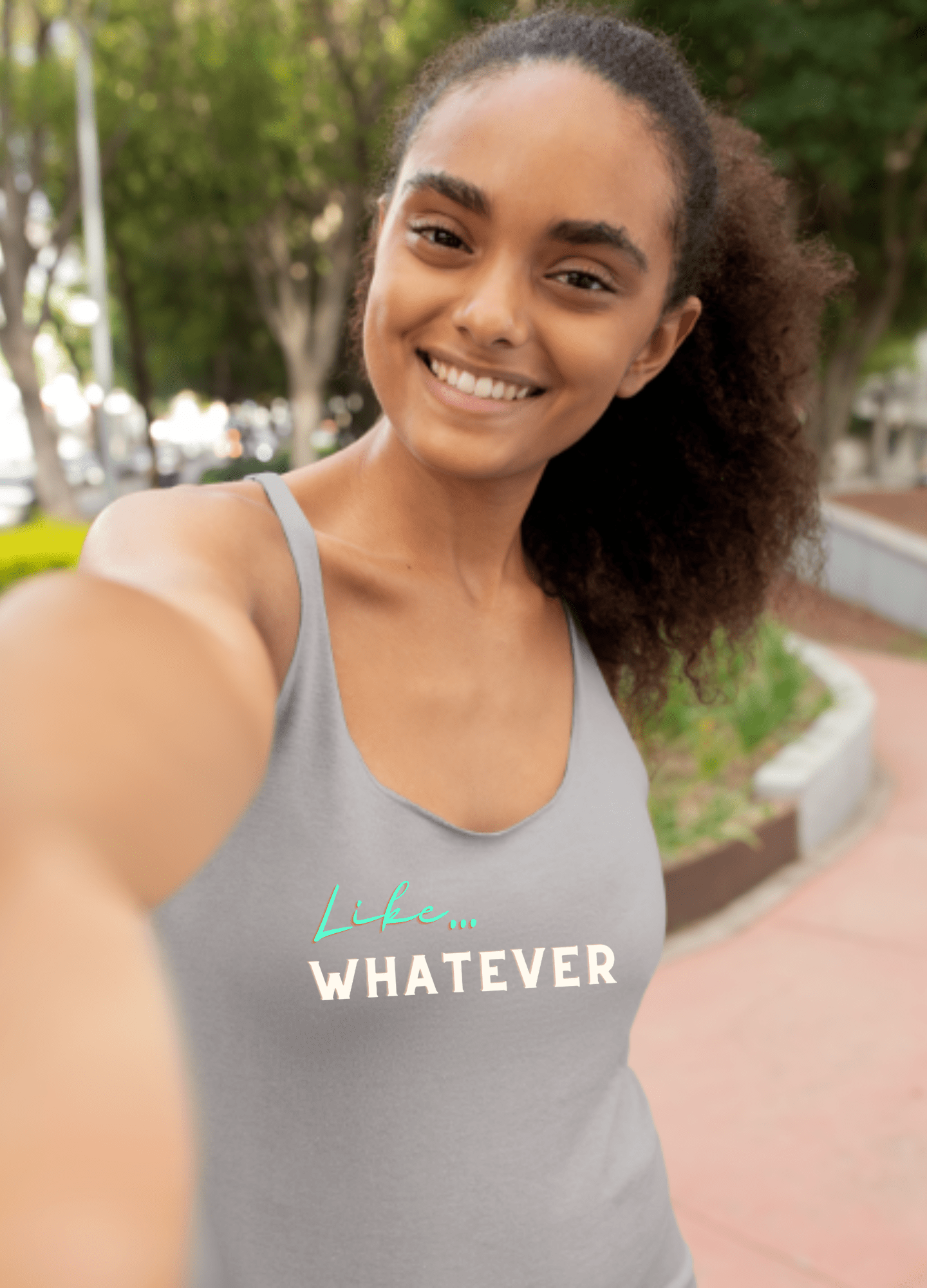 Like Whatever | Racerback Tank - Tank Top - Totally Bri LLC