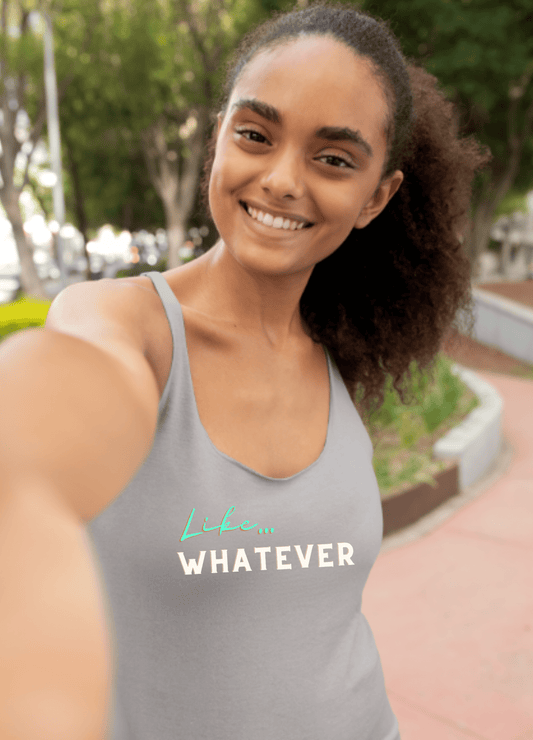 Like Whatever | Racerback Tank - Tank Top - Totally Bri LLC