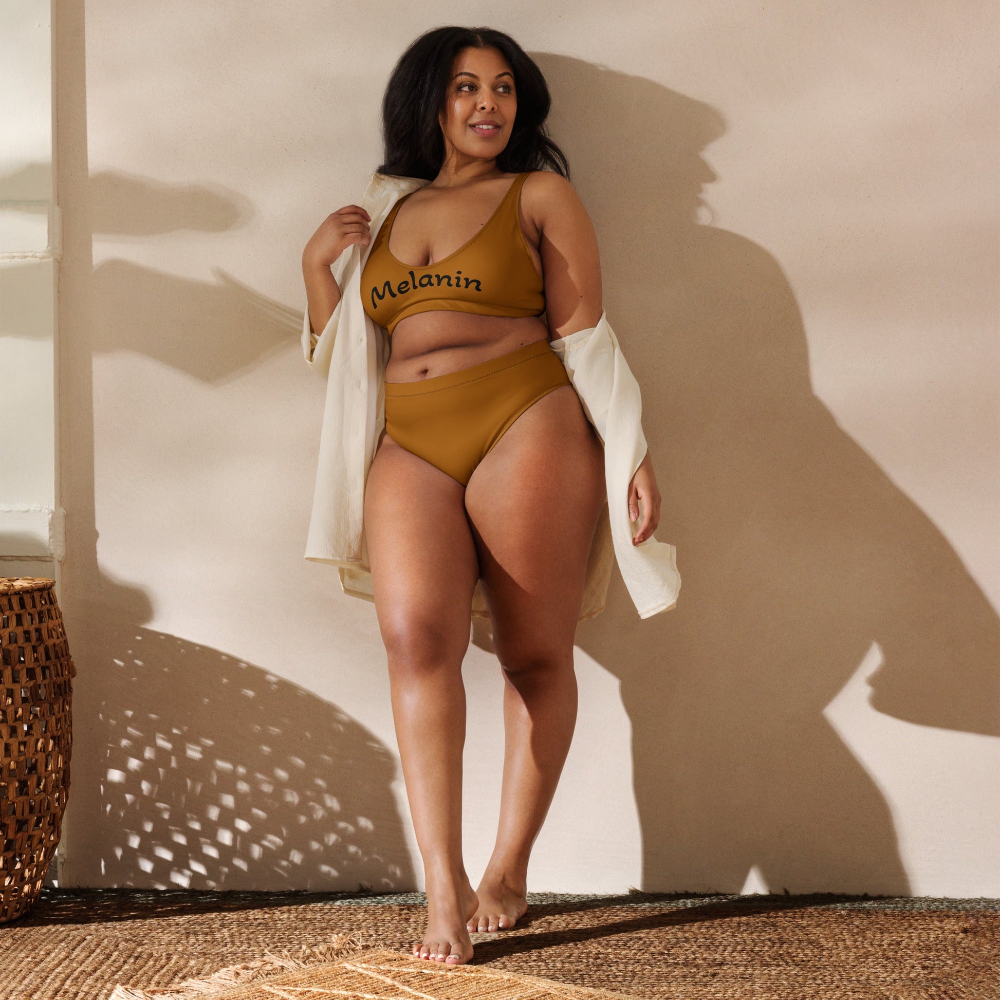 Melanin Babe High - Waist Bikini - Totally Bri LLC